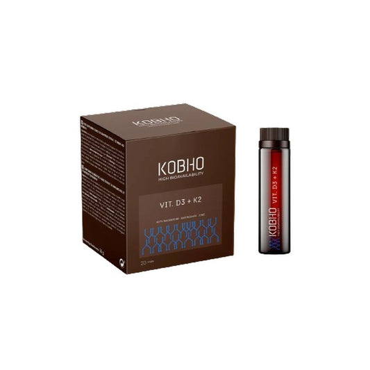 Kobho Labs Vitamin D3 + K2 Supplement, 20 vials