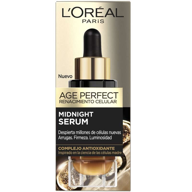 L'Oréal Paris Midnight Serum Age Perfect Cellular Revival, With Antioxidant Complex, Night Facial Serum