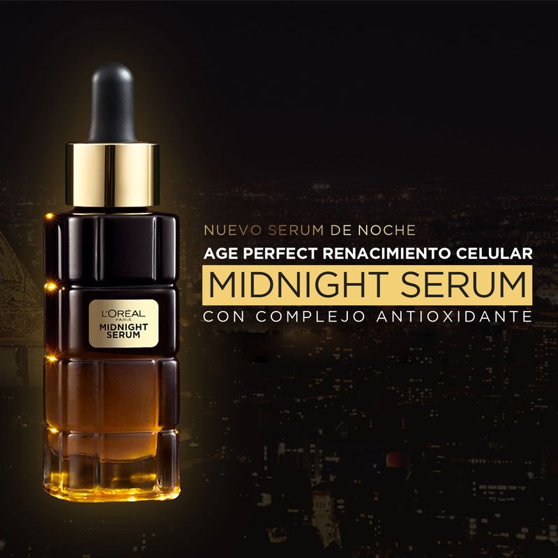 L'Oréal Paris Midnight Serum Age Perfect Cellular Revival, With Antioxidant Complex, Night Facial Serum