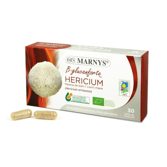 Marnys Hericium Melena De Leon Bio , 30 cápsulas de 400 mg