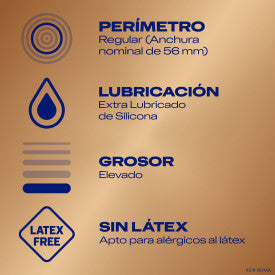 Durex Real Feel Condoms, Skin on Skin Sensation, Latex Free, 3 Condoms