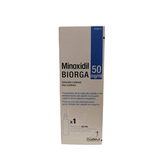 Biorga 50 Mg/ ml Minoxidil Cutaneous Solution 1 Bottle x 60 ml