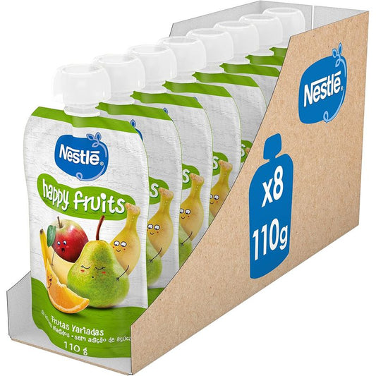 Nestlé Puré Happy Fruits Sachet , 110g x 8 units