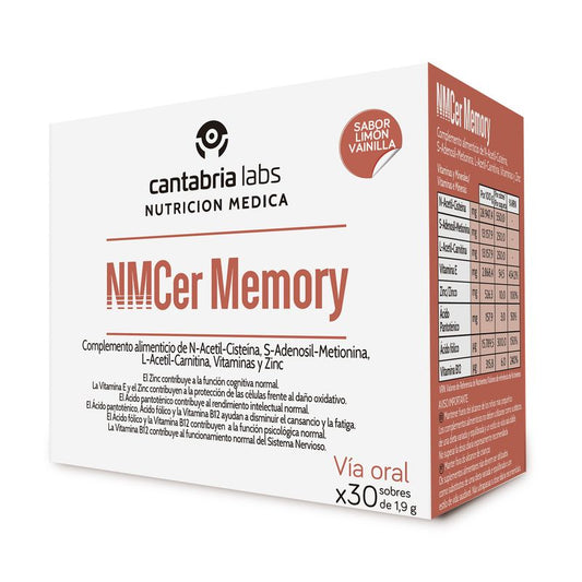 Nm Cer Memory Lemon-Vanilla flavour, 1,9g x 30 sachets
