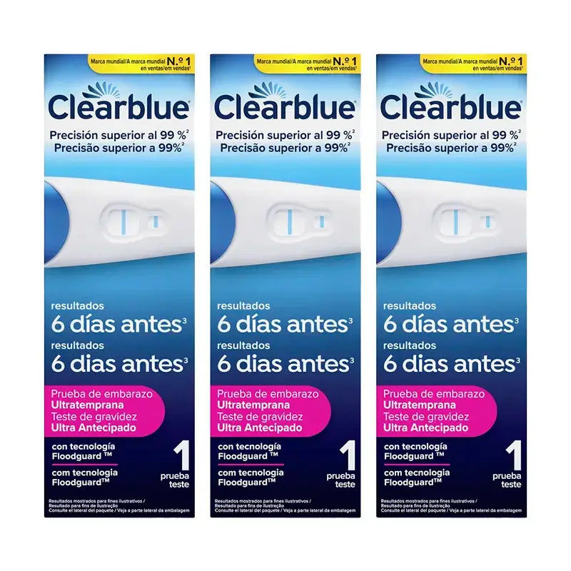 Clearblue Early Pregnancy Test Pack Analogue Pregnancy Test, 3 Tests