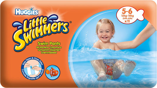 Huggies Little Swimmers Nappy Size 5-6 (12-18 Kg), 11 pieces