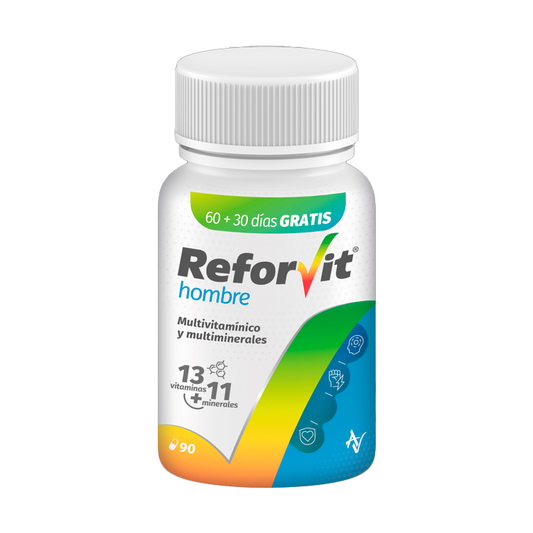 Reforvit Daily Food Supplement For Daily Reinforcement, Age and Sex Appropriate for Men Savings Format, 90 capsules