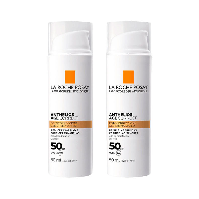 La Roche Posay Anthelios Age Correct SPF50 Gel-Crema, 2x50 ml