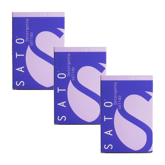 Sato Detergent Pack Solid, 3 x 100 G Tablet