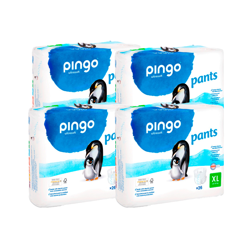 Pingo Pack 4X Ecological Nappies Size 6, 26 Pcs.
