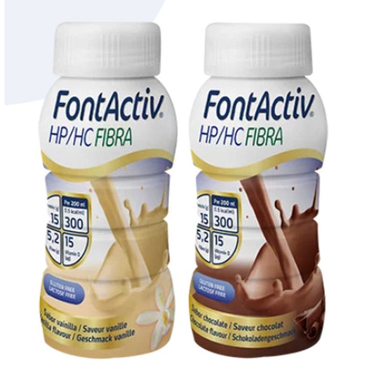 FontActiv HP/HC Fibre Multi Pack 24x200 ml (12 bottles of chocolate/12 vanilla)