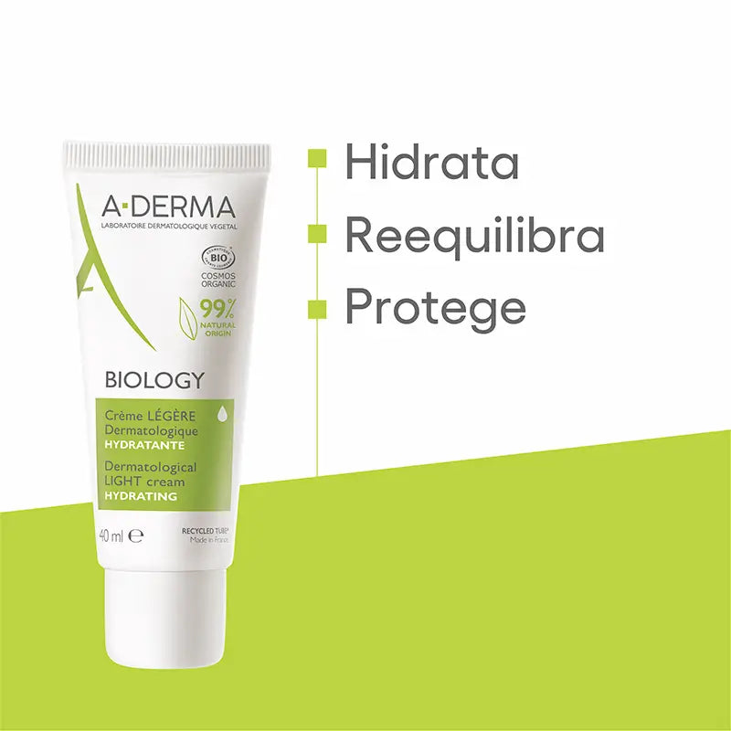 A-Derma Biology Ligera Dermatológica Hidratante 40 ml