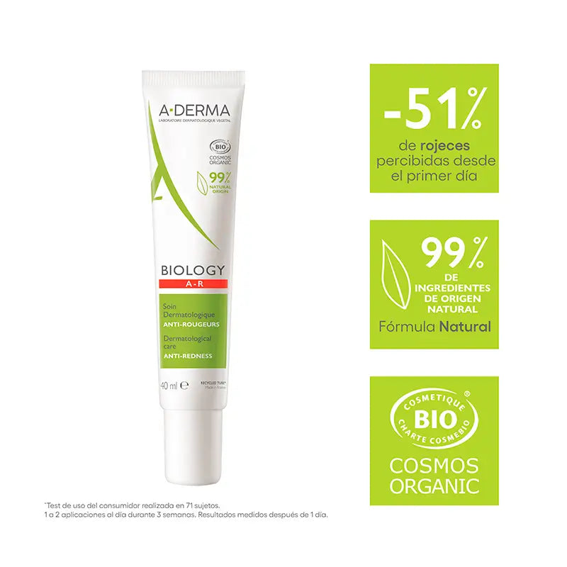 A-Derma Biology Cuidado Dermatológico Anti-Rojeces 40 ml