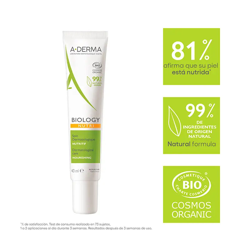 A-Derma Biology Cuidado Dermatológico Nutritivo 40 ml