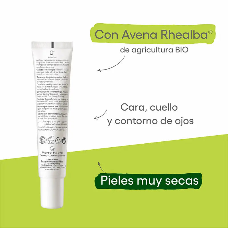 A-Derma Biology Cuidado Dermatológico Nutritivo 40 ml