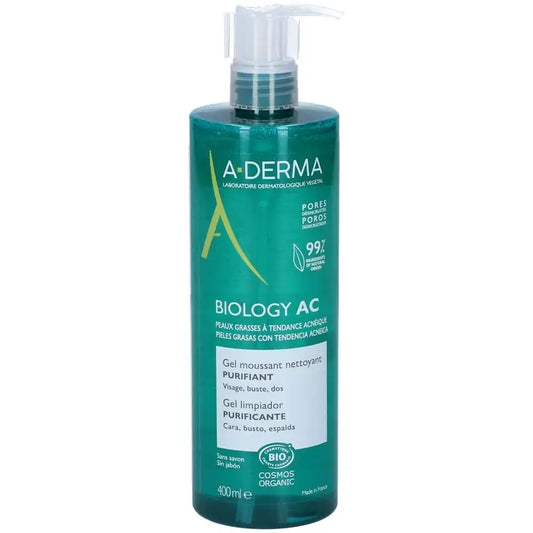 A-Derma Biology Ac Purifying Foaming Cleansing Gel, 400 ml