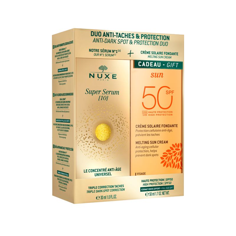 Nuxe Anti-Blemish and Protection Duo: Super Serum [10] + High Protection Melting Sun Cream Spf50 Free