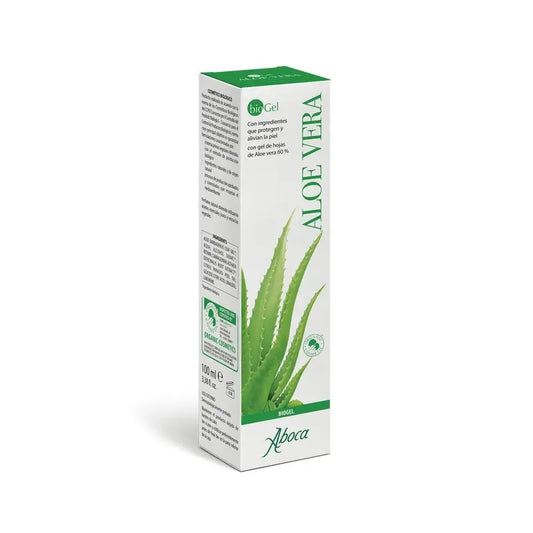 Aboca Aloe Vera Biogel All Skin Types, Restorative, Soothing and Protective Action, Organic Cosmetic, 100 ml