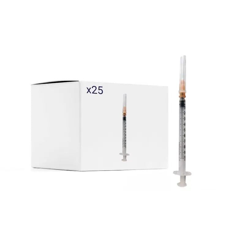 Acofar Pack Syringe with Needle 1 ml (25gx25mm), 25 pcs.