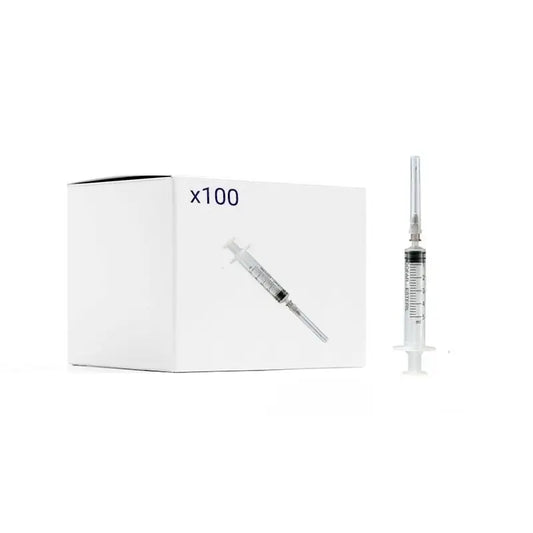 Acofar Pack Syringes with Needle 30 x 0.7 mm 5 ml, 100 pcs.