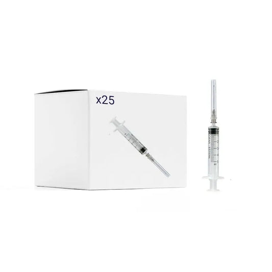 Acofar Pack Syringes with Needle 40 x 0.8 mm 5 ml, 25 Units