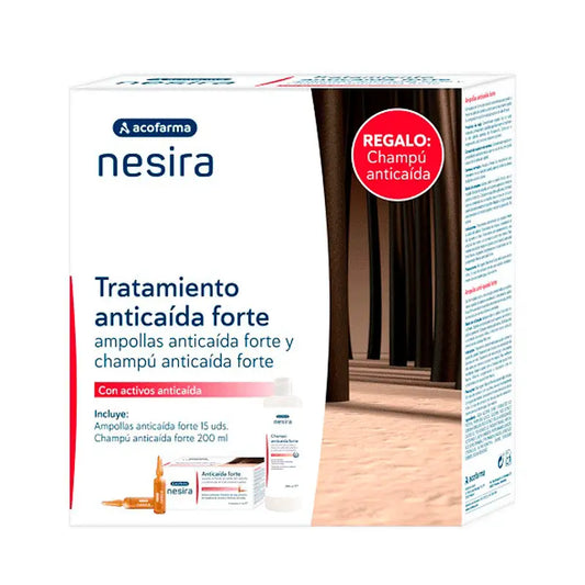 Acofar Nesira Pack Anticaida Ampollas + Champu 200 ml