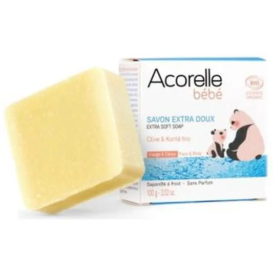 Acorelle Jabon Extra Suave Bebe Pastilla 100Gr.