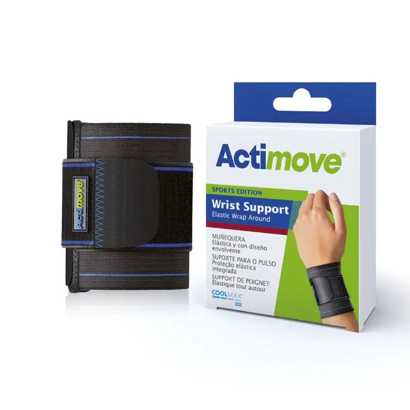 Actimove  Muñequera Elástica Ajustable, Talla Universal