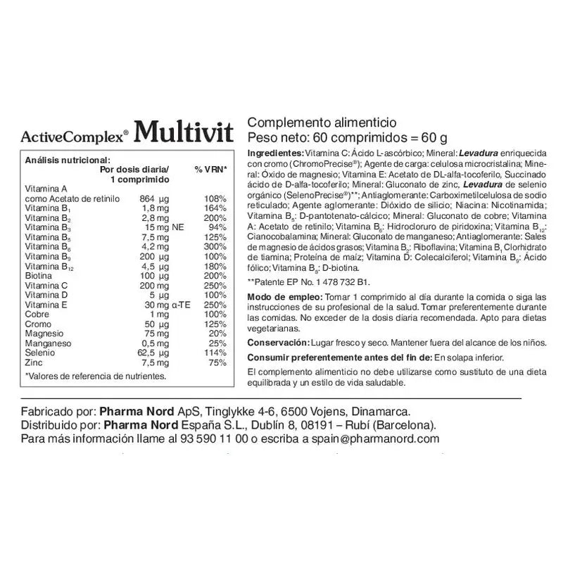 ActiveComplex® Multivit 60 Tablets