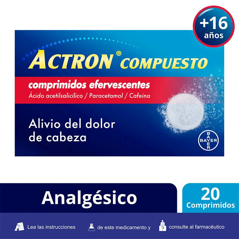 Actron Compuesto 20 comprimidos Efervescentes