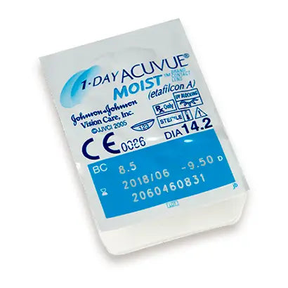 Acuvue 1 Day Moist Daily Lenses , 30 units - -0.50,9.0,14.2