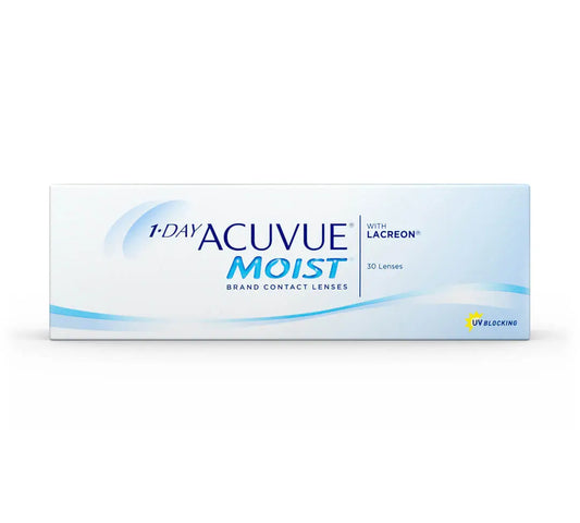 Acuvue 1 Day Moist  Lentillas Diarias , 30 unidades