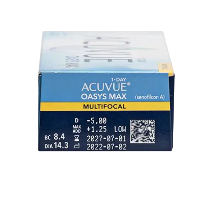 Acuvue 1 Day Oasys Max Daily Multifocal Lenses , 30 units