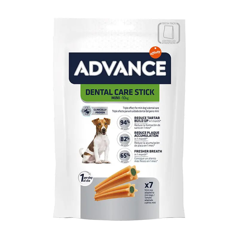 Advance Canine Adult Mini Dental Care 13X90Gr, snack para perros