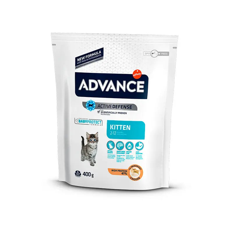 Advance Feline Kitten Pollo Arroz 400Gr, pienso para gatos