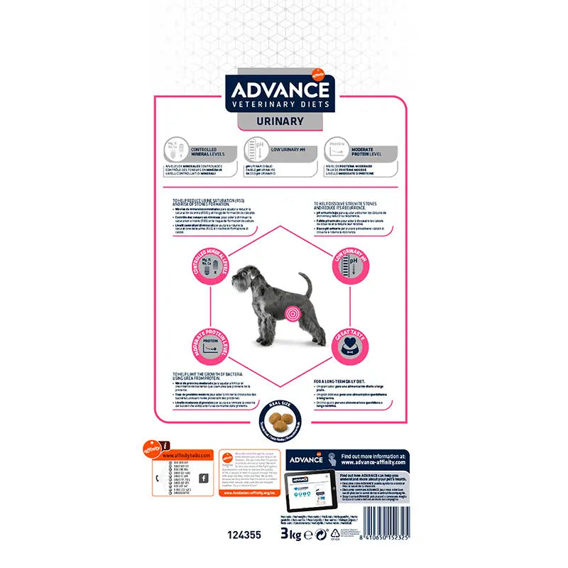 Advance Vet Canine Adult Urinary 3Kg, pienso para perros