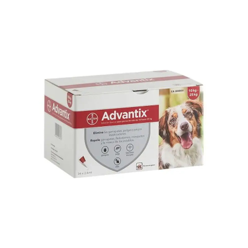 Advantix 24 Pipetas 2,5 ml 10-25Kg