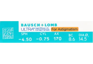 Ultra Monthly Toric Lenses , 6 units