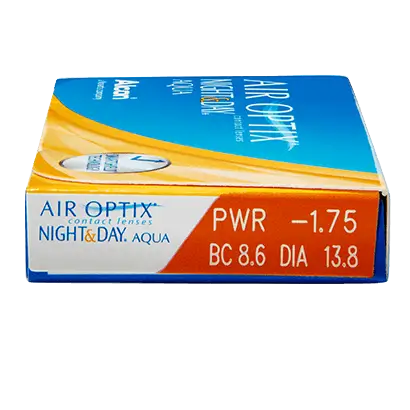 Air Optix Night&Day Aqua Spherical Monthly Contact Lenses, 6 units