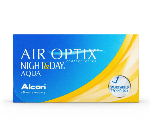 Air Optix Night & Day Aqua Spherical Monthly Contact Lenses, 6 pieces