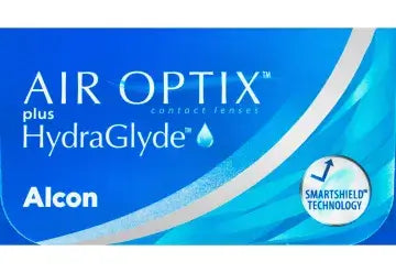 Air Optix Plus Hydraglade Monthly Spherical Contact Lenses, 3 units