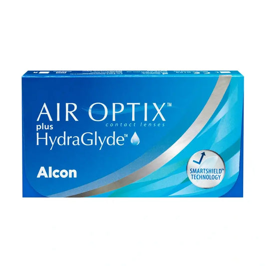 Air Optix Plus Hydraglade Monthly Spherical Contact Lenses, 6 units