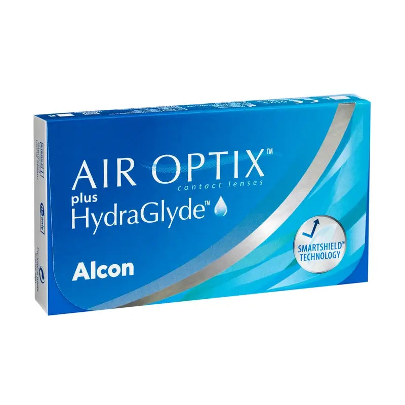 Air Optix Plus Hydraglade Monthly Spherical Contact Lenses, 6 units