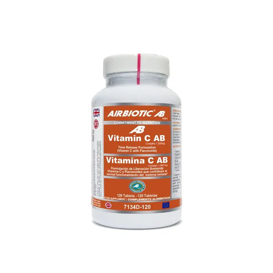 Airbiotic Vit C Ab Complex 1.000 Mg Lib Sostenida, 120 Tabs