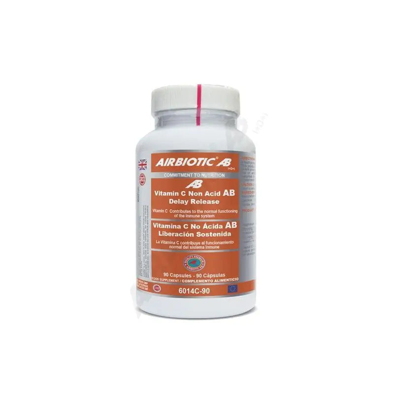 Airbiotic Vitamina C No Acida Liberacion Sostenida , 90 cápsulas