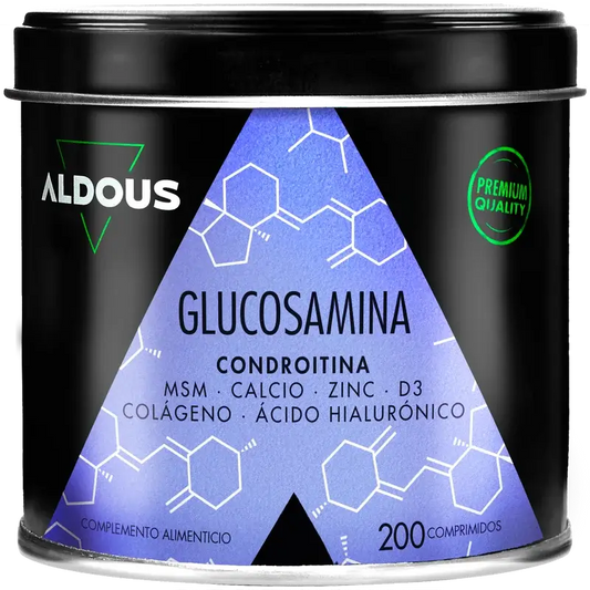 Aldous Bio Glucosamine, Chondroitin, Msm, Collagen, Hyaluronic Acid, Zinc, Calcium & Vitamin D3 , 200 tablets