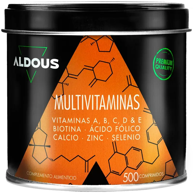 Aldous Bio Multivitamins Vitamin C, D, E, A, B Vitamins, Biotin, Folic Acid, Calcium, Zinc, Selenium , 500 tablets