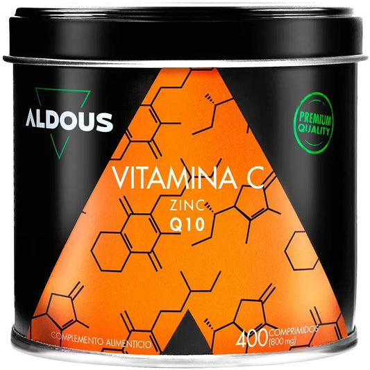 Aldous Bio Vitamina C Con Zinc Y Coenzima Q10 , 400 comprimidos