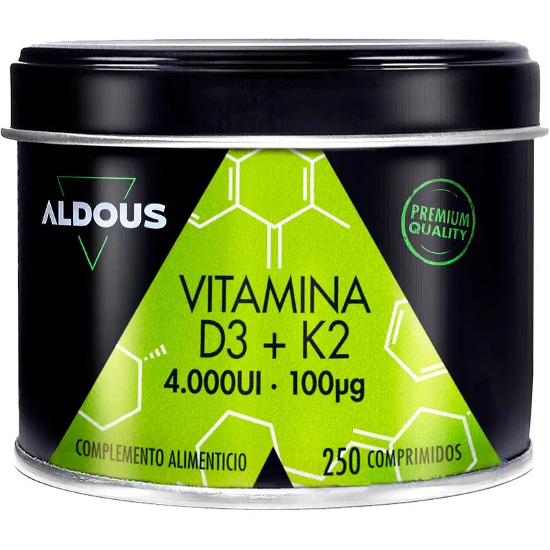 Aldous Bio Vitamin D3 + K2, 250 tablets