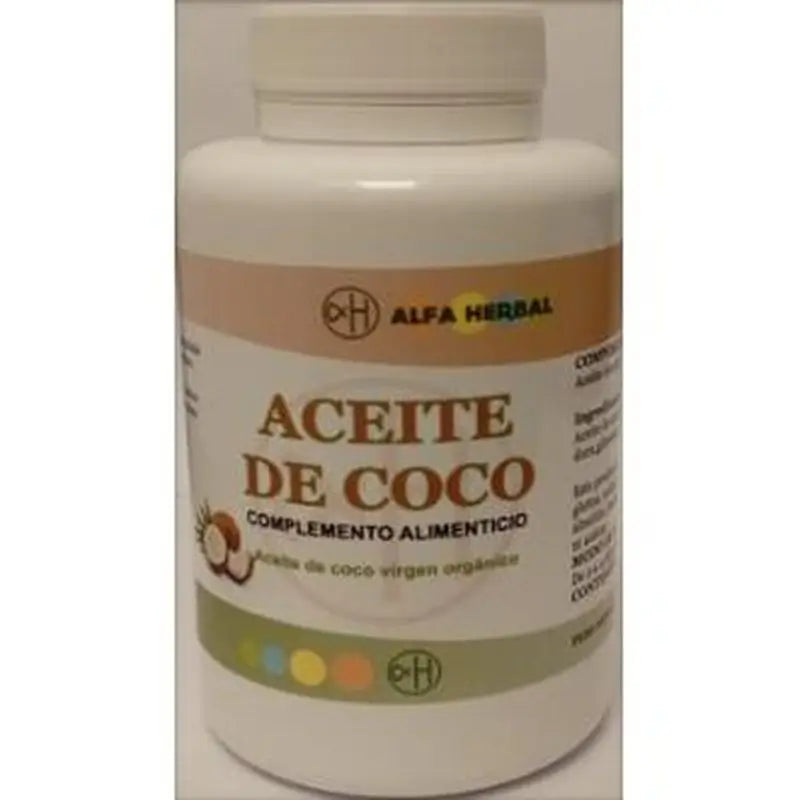 Alfa Herbal  Aceite De Coco 120 Cápsulas